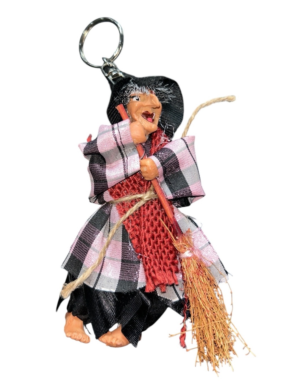 Good Luck Kitchen Witch Doll with Key Clip from Portugal - Picture 2 of 6